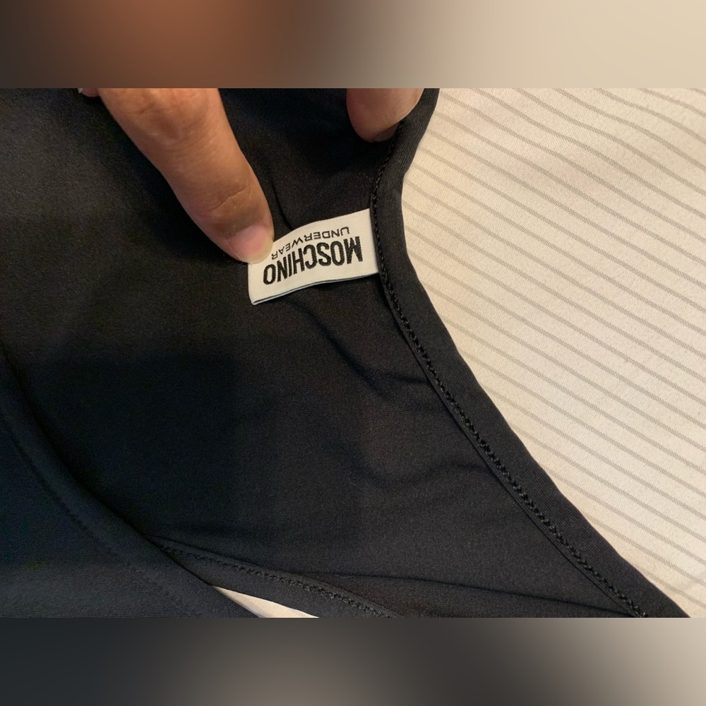 Moschino Black Bodysuit with Branded Elastic Band - Picture 3 of 6